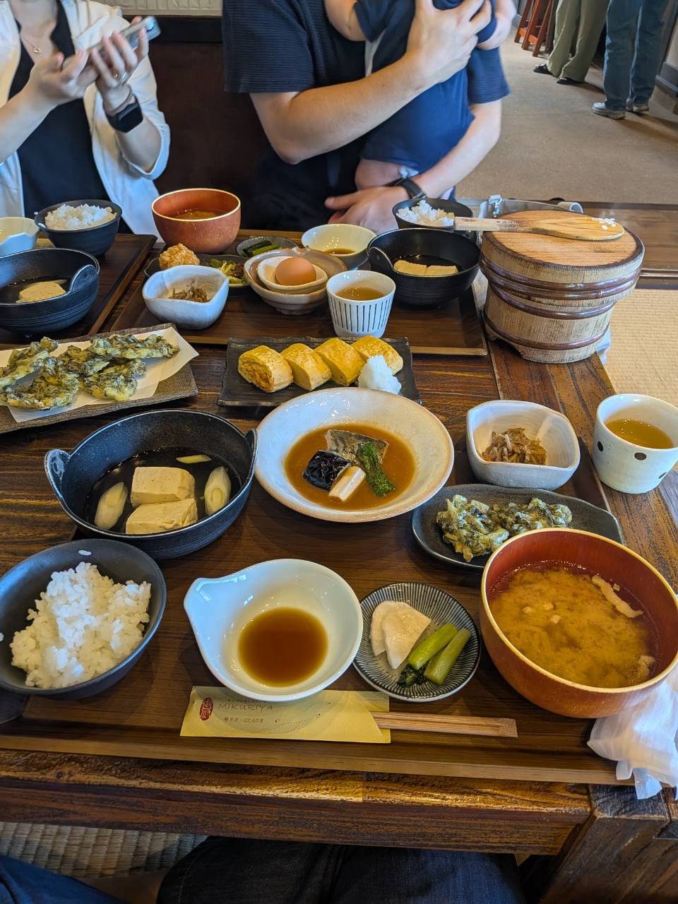 宿の朝食